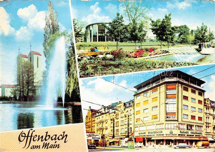 OFFENBACH  MAIN Josefskirche Stadtansicht Stadtbad