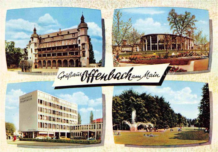 OFFENBACH  MAIN Schloss Sparkasse Halle Park