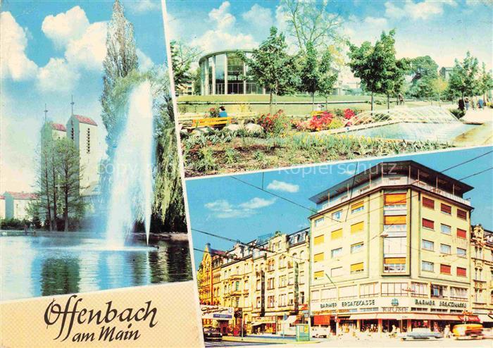 OFFENBACH  MAIN Josefskirche Stadtansicht Stadtbad