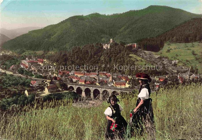 Hornberg  Schwarzwald Panorama Schwarzwaldbahn