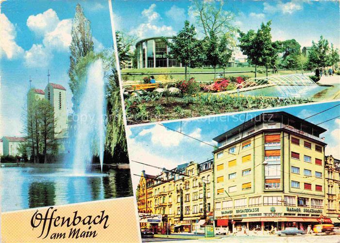 OFFENBACH  MAIN Josefskirche Stadtansicht Stadtbad