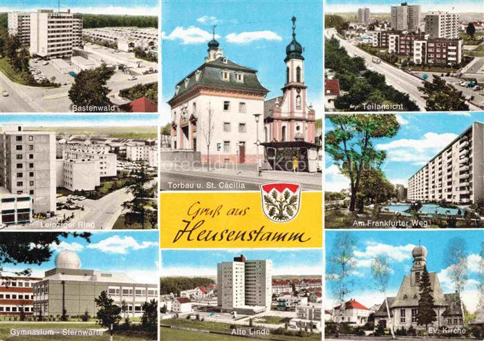 Heusenstamm Bastenwald Torbau St Caecilia Teilansicht Leipziger Ring Frankfurter