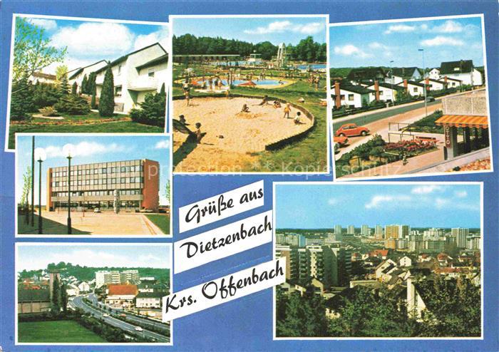 Dietzenbach Offenbach Main Hessen Teilansichten Panorama