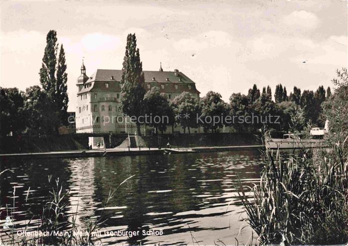 OFFENBACH  MAIN mit Isenburger Schloss