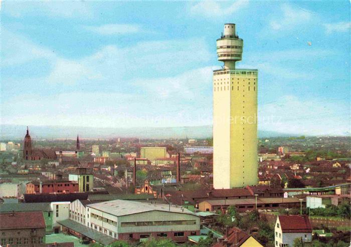 FRANKFURT AM MAIN Henninger Turm Stadtpanorama