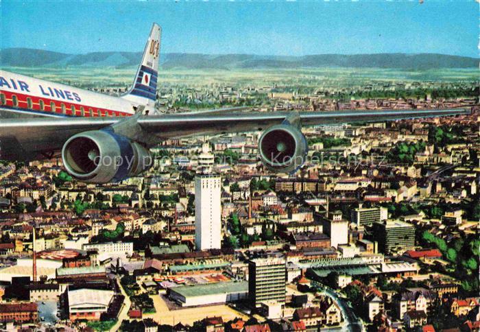 FRANKFURT AM MAIN City mit Heninger Turm Fliegeraufnahme
