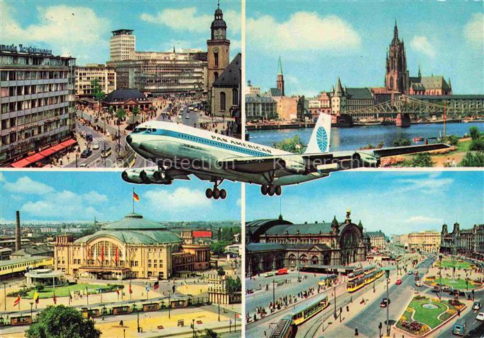 FRANKFURT AM MAIN City Mainpartie Hauptbahnhof Hauptwache