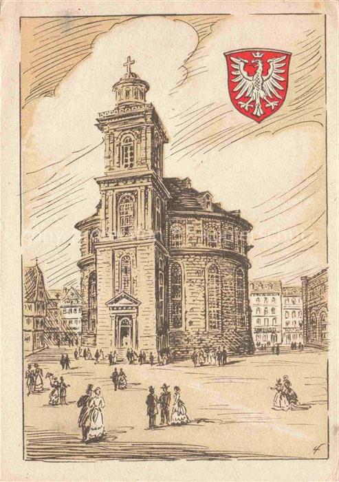FRANKFURT AM MAIN Paulskirche Zeichnung