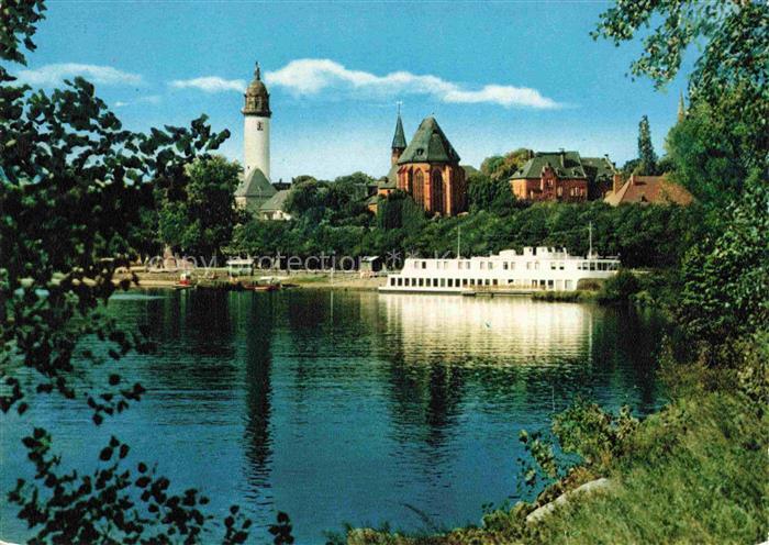 Hoechst Hoechst Frankfurt Main Mainpartie Schloss Justinus Kirche