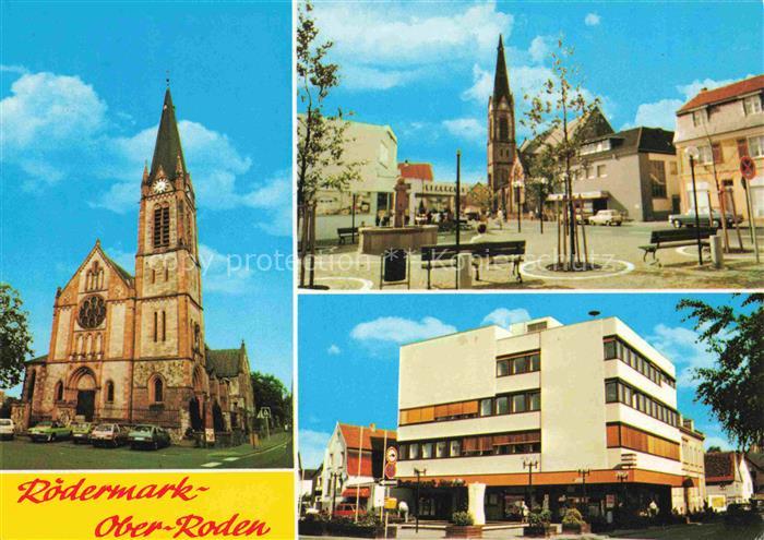 Ober-Roden Kirche Stadtplatz Gebaeude