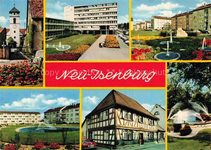 Neu-Isenburg Offenbach Hessen Stadttor Rathaus Siedlung Park Fachwerkhaus Brunne
