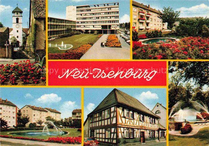 Neu-Isenburg Offenbach Hessen Stadttor Rathaus Siedlung Park Fachwerkhaus Brunne