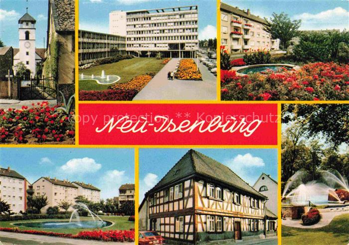 Neu-Isenburg Offenbach Hessen Stadttor Rathaus Siedlung Park Fachwerkhaus Brunne