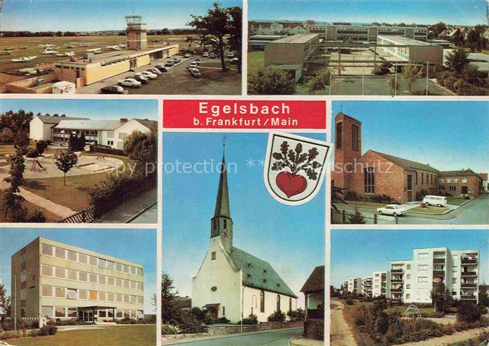 Egelsbach Offenbach Hessen Flugplatz Buergerhaus Rathaus Ernst Reutter Schule Ev