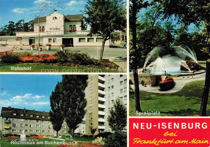Neu-Isenburg Offenbach Hessen Bahnhof Hochhaus am Buchenbusch Spielplatz