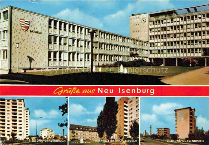 Neu-Isenburg Offenbach Hessen Rathaus Siedlung Gravenbruch Hochhaus