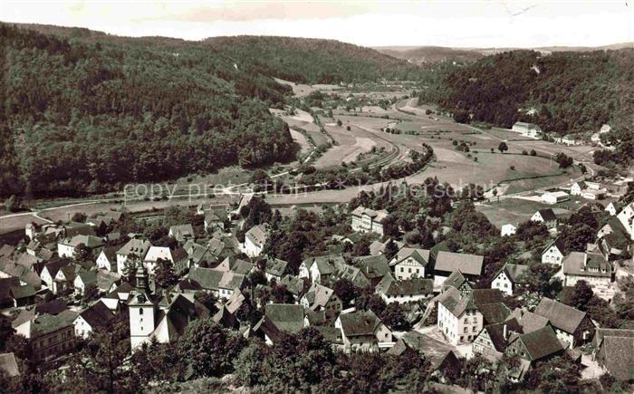 Muggendorf Fraenkische Schweiz Blick vom Pavillon
