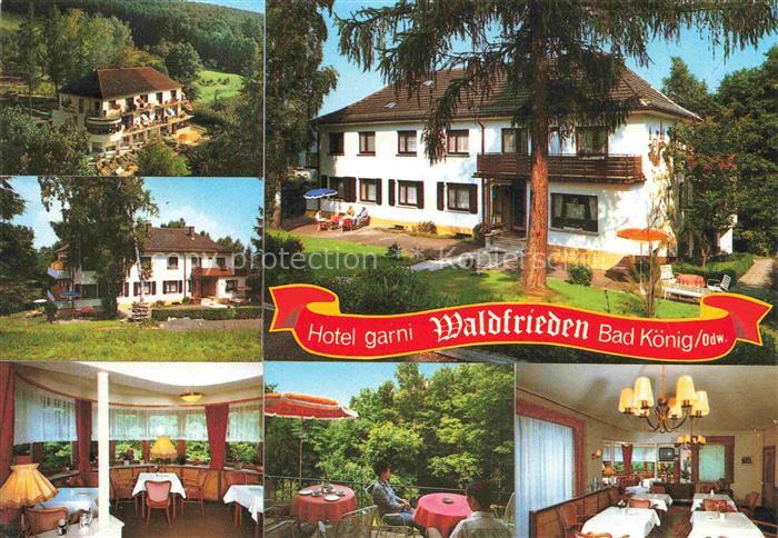 Bad Koenig Odenwald Hessen Hotel garni Waldfrieden Gastraeume Terrasse