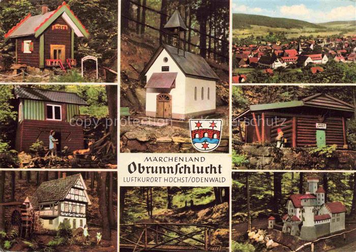 Hoechst Odenwald Hessen Maerchenland Oberbrunnschlucht Teilansichten