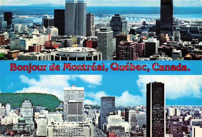 MONTREAL  QUEBEC Canada The city from Mt Royal Lock Out Bonaventure Route