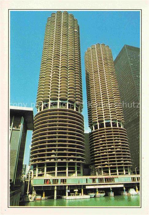 CHICAGO  Illinois USA Marina city buildings