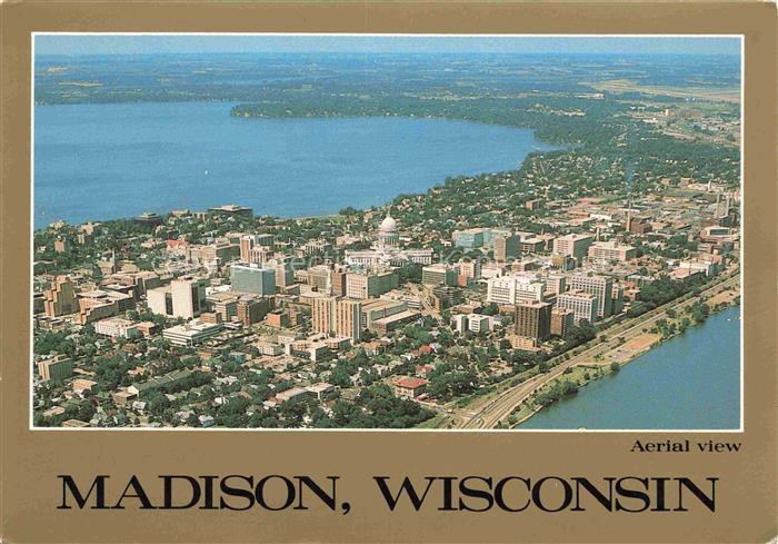 Madison Wisconsin USA Aerial view