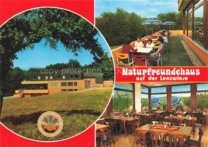 Hassenroth Hoechst  Odenwald Naturfreundehaus auf der Lenzwiese Terrasse Gastrau