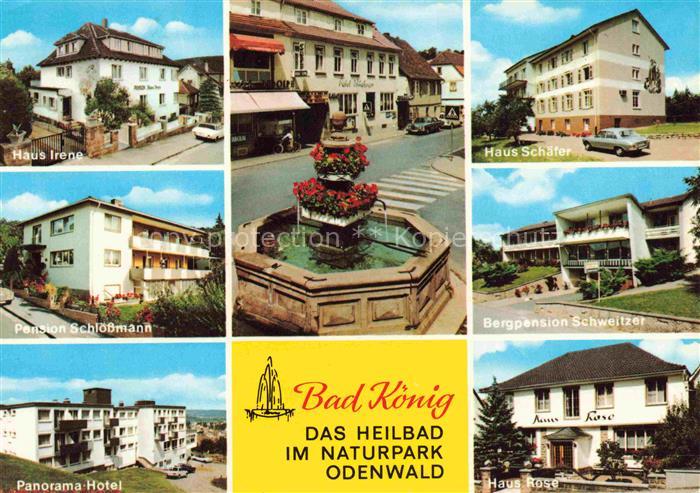 Bad Koenig Odenwald Hessen Haus Irene Pension Schloessmann Panorama Hotel Haus S