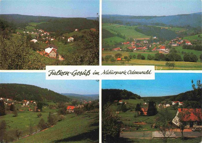 Falken-Gesaess Beerfelden Odenwaldkreis Hessen Panorama Naturpark Odenwald