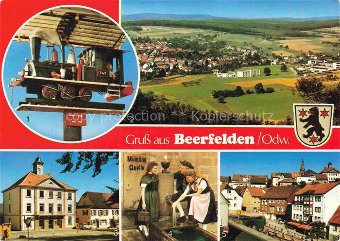 Beerfelden Odenwald Hessen Schelle Kattl Panorama Buergerhaus Beerfelder Trachte