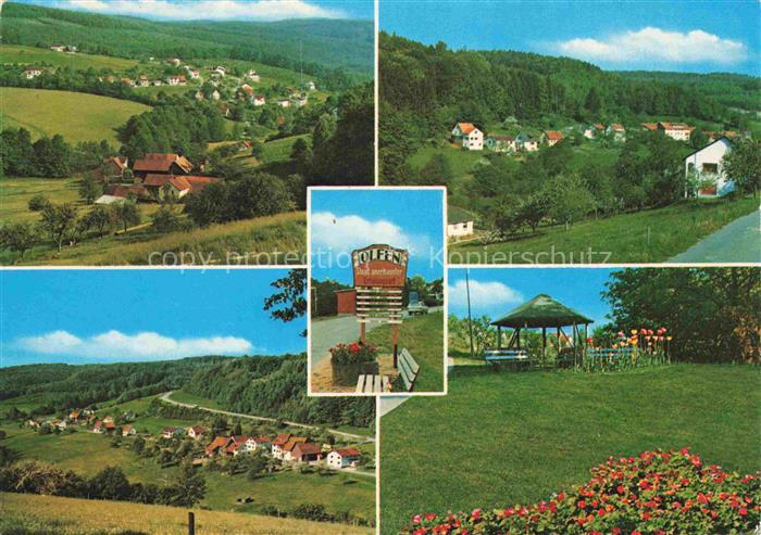 Olfen Odenwald Panorama Gasthaus Pension Miltenberger Hinweisschild