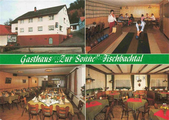 Steinau Fischbachtal Odenwald Hessen Gasthaus Zur Sonne Gastraeume Kegelbahn