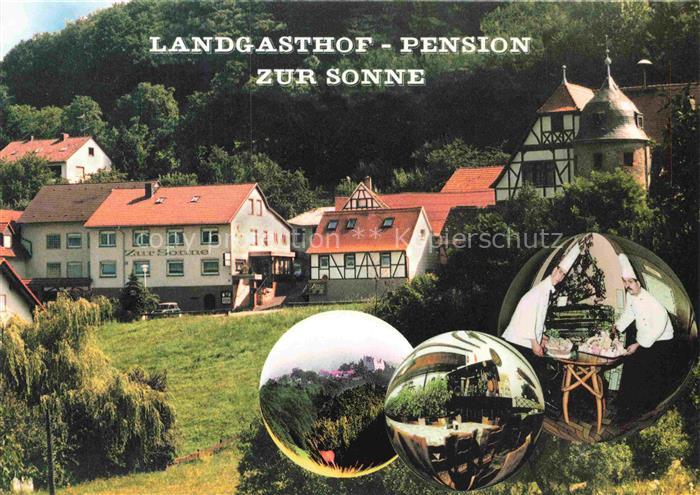 Steinau Fischbachtal Odenwald Hessen Landgasthof Pension Zur Sonne Teilansichten