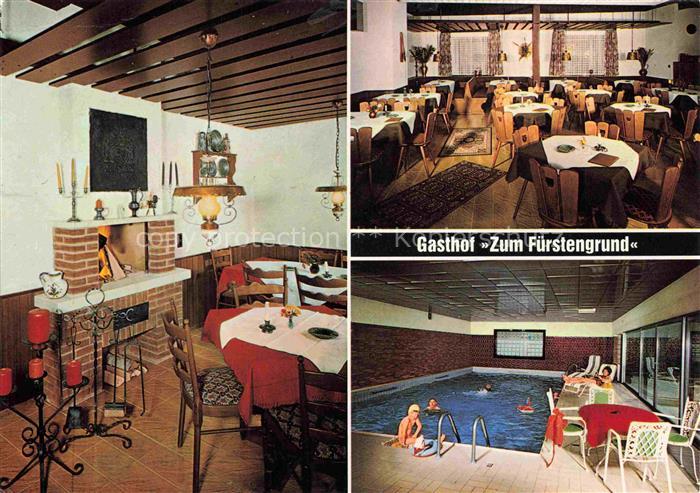 Rohrbach Reichelsheim Gasthaus Pension Zum Fuerstengrund Gaststube Hallenbad