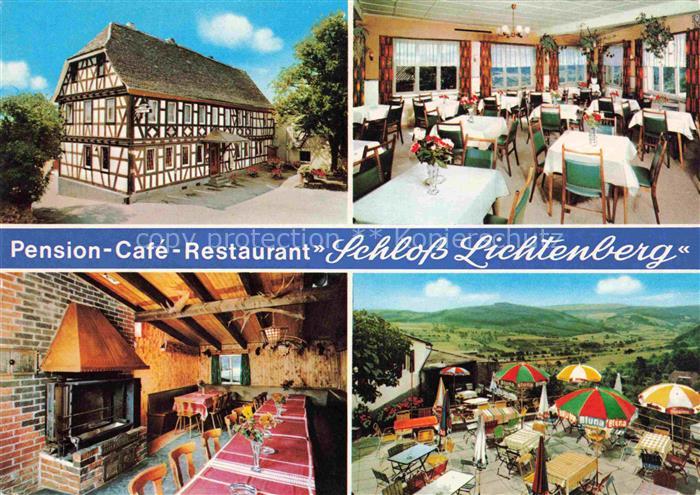 Lichtenberg Odenwald Pension Cafe Restaurant Schloss Lichtenberg Gastraeume Frei