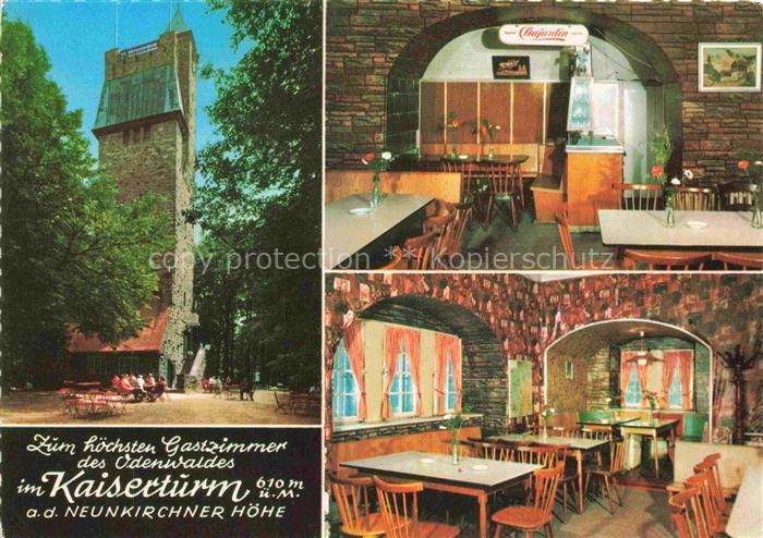 Neunkirchen Odenwald Kaiserturm Neunkirchner Hoehe Gastraeume