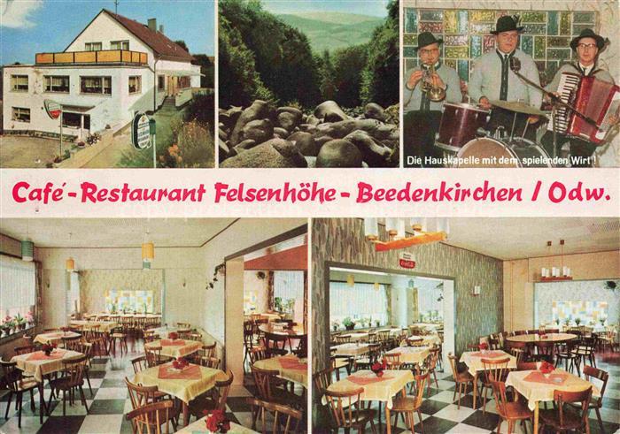 Beedenkirchen Lautertal Odenwald Bergstrasse Hessen Cafe Restaurant Felsenhoehe
