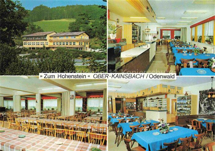 Ober-Kainsbach Reichelsheim Odenwald Hessen Gasthaus Zum Hohenstein Gastraeume