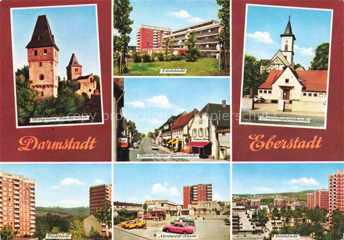 Eberstadt Darmstadt Burgruine Frankenstein Heidelberger Landstrasse Dreifaltigke