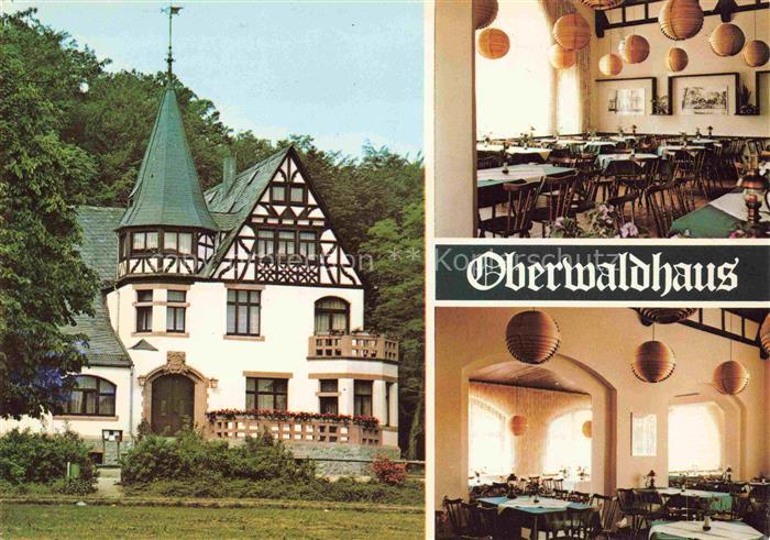 DARMSTADT Hessen Speisegaststaette Oberwaldhaus Gastraeume