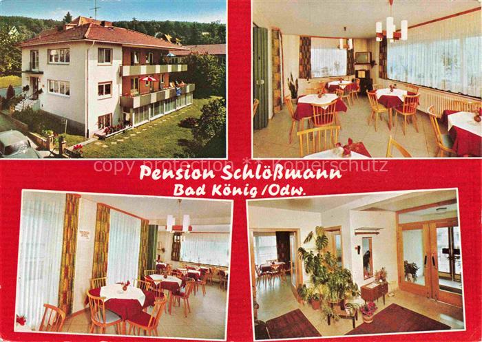 Bad Koenig Odenwald Hessen Pension Schloessmann Gastraeume