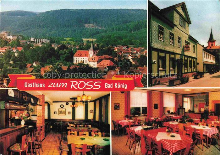 Bad Koenig Odenwald Hessen Gasthaus zum Ross Gastraeume Panorama