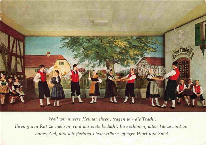 Bad Koenig Odenwald Hessen Hans von der Au Trachtengruppe in der Wandelhalle