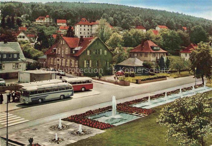 Bad Koenig Odenwald Hessen Wasserspiele in den Bahnhofsanlagen