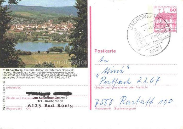 Bad Koenig Odenwald Hessen Thermal Heilbad im Naturpark Odenwald