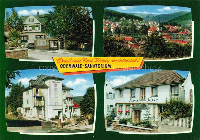 Bad Koenig Odenwald Hessen Odenwald Sanatorium Panorama Haus Rose