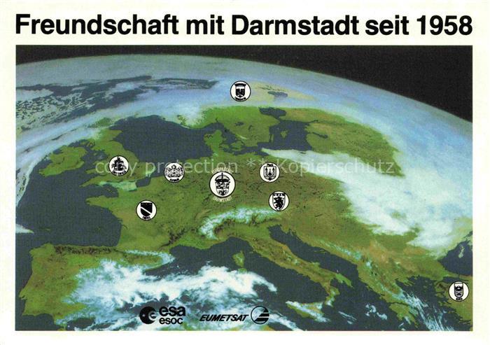 DARMSTADT Hessen Satelittenaufnahme der ESA