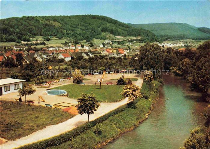 Hoechst Odenwald Hessen An der Muemling Fliegeraufnahme