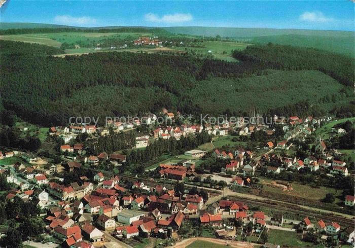 Zell Odenwald Fliegeraufnahme Gasthaus Zur Krone
