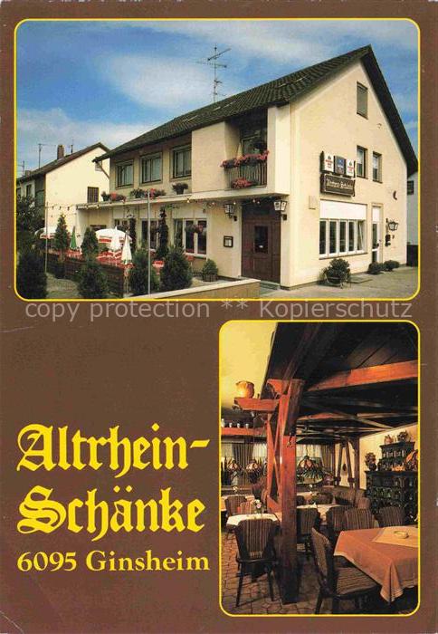 Ginsheim MAINZ Gaststaette Altrhein Schaenke Gaststube